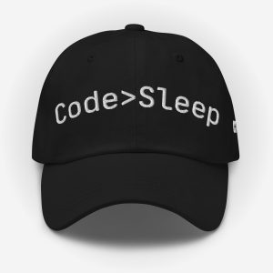 Gorra "Code>Sleep"